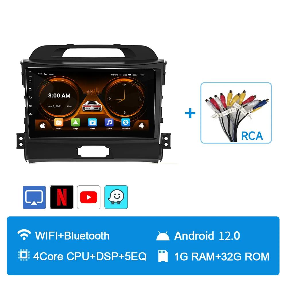 Автомобильное радио JIU YIN GPS для KIA SPORTAGE 2011-2016, мультимедийный видеоплеер, навигация, GPS, 2 Din, Android 12, 4G, сетевой WIFI, стерео, DVD