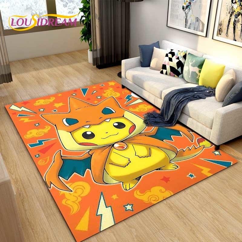 Japanese Anime Cartoon Cute Area Rug,Carpet Rug for Living Room Children's Bedroom Sofa Decoration,Kids Play Non-Slip Floor Mat