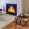 Outdoor Firewood Tote Bag Portable Durable Logging Bag Camping Multifunctional Firewood Firewood Storage Bag