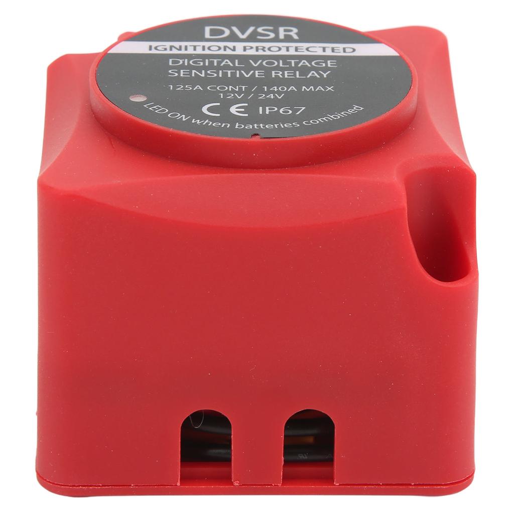 Комплект изолятора аккумулятора VSR Реле, чувствительное к напряжению Автоматическая зарядка DC 12В 24В 140А для квадроцикла UTV RV C