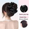 Синтетический бант заколка шиньон грязный пучок клипса в волосах волнистые вьющиеся волосы пучок хвост наращивание резинка для волос шиньоны для женщин