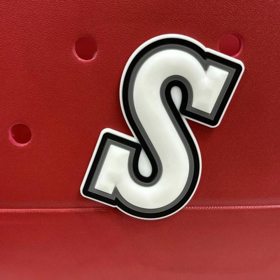 Сумка-подвеска с буквами для сумки Bogg, многоразовая сумка-крокодил, подвеска с алфавитом, обувь из крокодила, украшения, аксессуары, пляжная сумка, сумка, подвеска с буквой