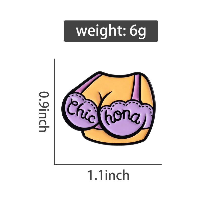 Cartoon Sexy Body Enamel Pins Boobs Bikini Bra Brooches Lapel Badges Cartoon Chic Women Jewelry Gift for Friends