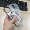 Прозрачный магнитный чехол для iPhone16 матовый MagSafe Apple 17 акриловый 13/14 чехол для мобильного телефона оптом