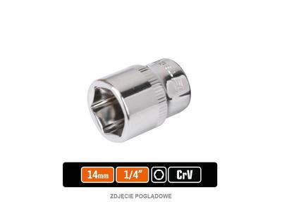 Socket Wrench 1/4" Hexagon 14 / TEGER