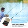 Double Sided Fishing Lure Storage Box with Hard Bait Minnow Pencil Compartment for Fishing Gear Accessories