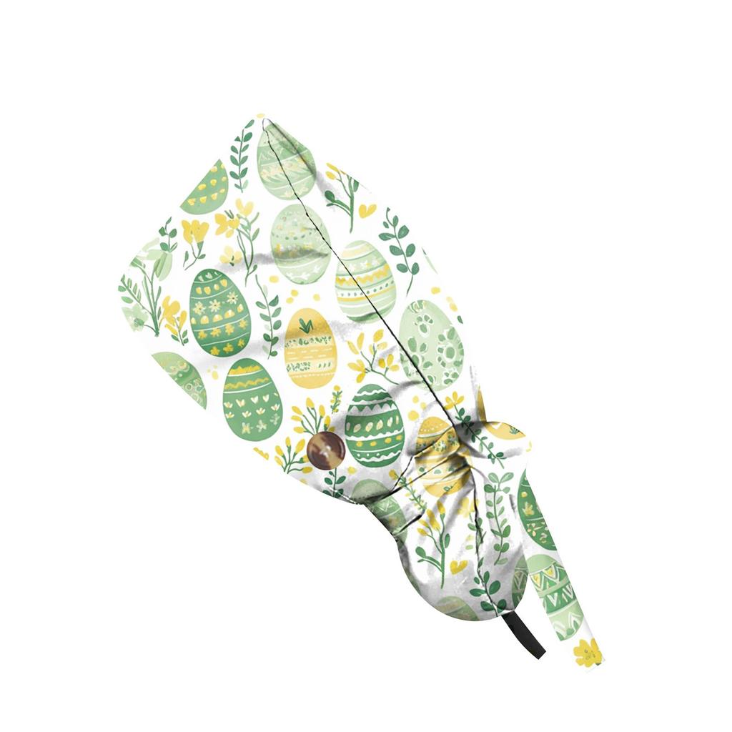 Fashionable Easter Print Work Cap, Casual Women's Ponytail Cap, Wash Cap, Baotou Cap