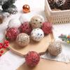 9pcs 8cm Glitter Christmas Balls Pendant Foam Xmas Tree Ornaments  Home Decoration