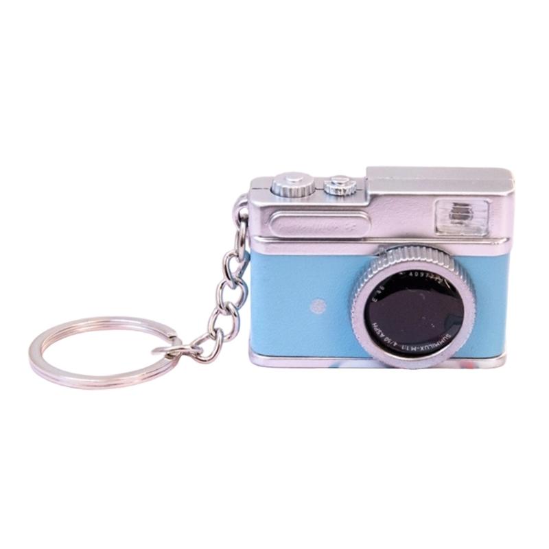 Креативный дизайн Мини-зеркальная камера Светящийся брелок Включает светозвуковой эффект для стильных подарков и вечеринок Личное использование