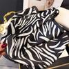 Breathable 90 CM Square Scarf Patterned Shawl Printed Silk Scarf Stripes Square Headscarf  Vacation