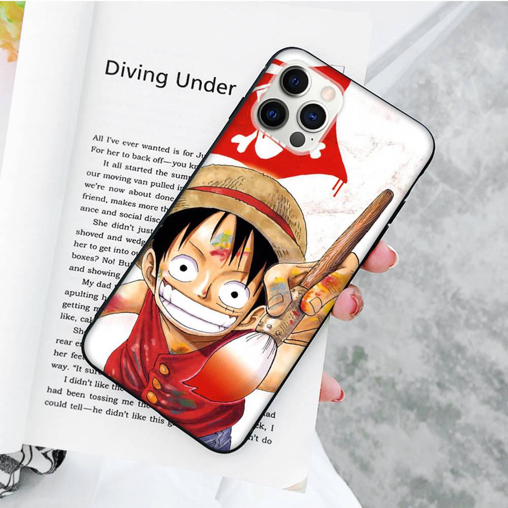 JW72 цельный черный мягкий чехол Luffy для OPPO Reno 8 6 5 4 Pro Plus Find X3 A17 A3 A31 A38 A40 A53 A54 A55 A74 A76 A78 A77 A80 A94 A95 A96 Lite