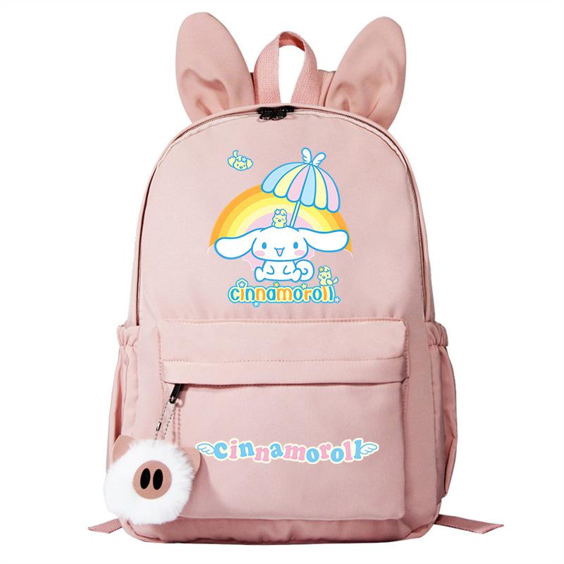 Cartoon Big Ears Dog Schoolbag Primary And Secondary School Students Large Capacity College Wind Double Shoulder Rabbit Ear Backpack