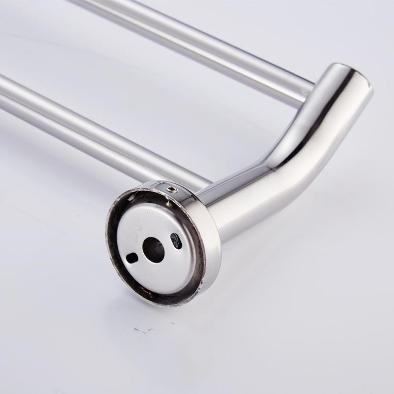 40/50/60 см настенная двойная вешалка для полотенец, рельс для отеля, стеллаж для хранения из нержавеющей стали для ванной комнаты, держатель для полотенец, ванная комната