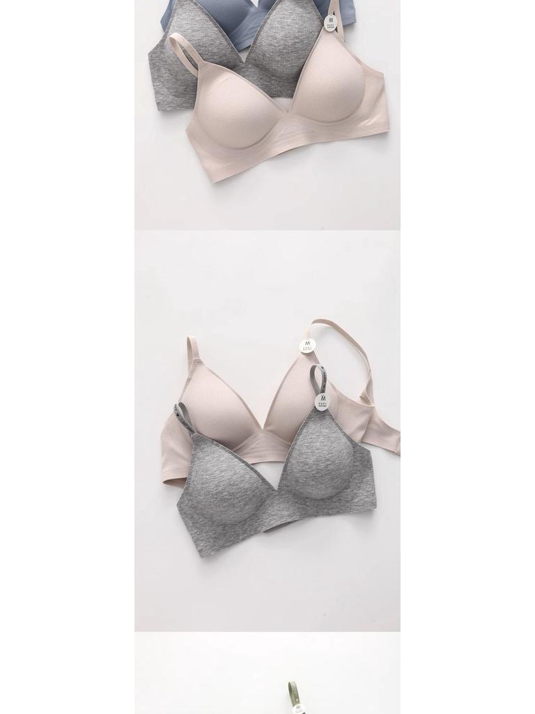 Japanese Wirefree Deep V Seamless Bra - Comfortable, Lightweight, Simple Design for Small Busts In Summer