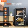 Single Door 3.5 cu.ft Safe Box with Key Lock Password & Fingerprint Black