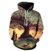 3D Printed Traveling Tree Hoodie For Men Women Landscape Pattern Long Sleeves Casual Sweatshirt Harajuku Loose Pullover Hoodies