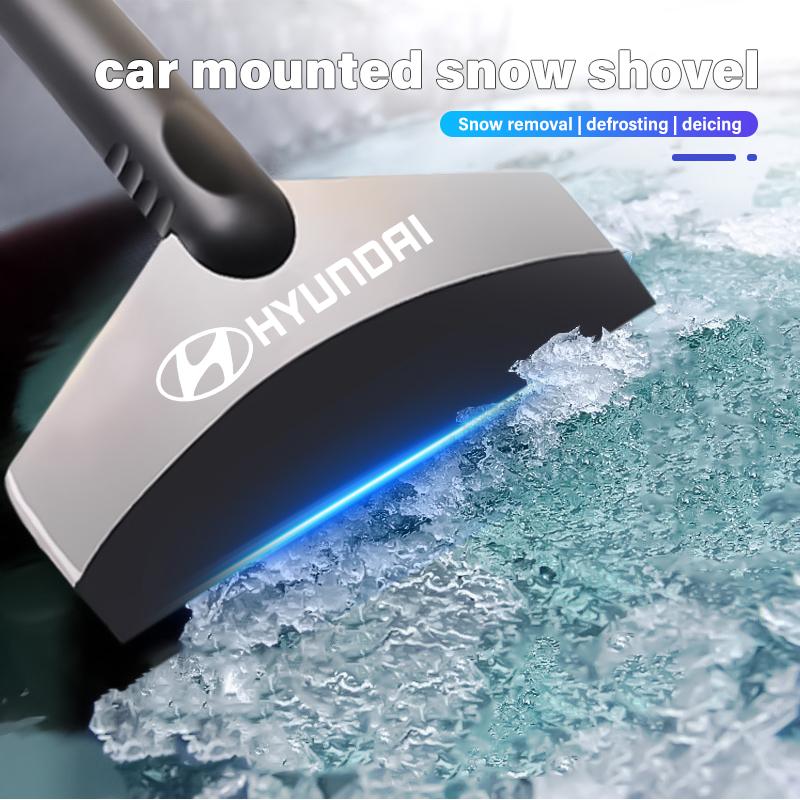 Car Logo Ice Scraper Snow Removal Shovel Window Winter Snows Shovels Tool For Hyundai Genesis N-LINE I10 I20 I30 I40 IX20 IX35 XX1
