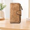 Bread-print long zipper wallet, large-capacity card holder, unisex clutch bag, stylish zippered coin purse, suitable for daily use, a great gift
