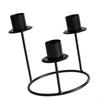 62KD 3 Head Nordic Metal Holder Pillars Candlesticks for Table Centerpieces