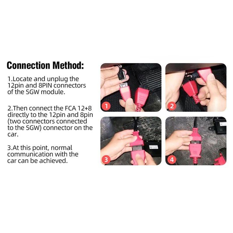 Для -Для Dodge Ram, Jeep Совместимый 12+ 8-контактный адаптерный кабель - Шлюз безопасности Для Autel Maxisys