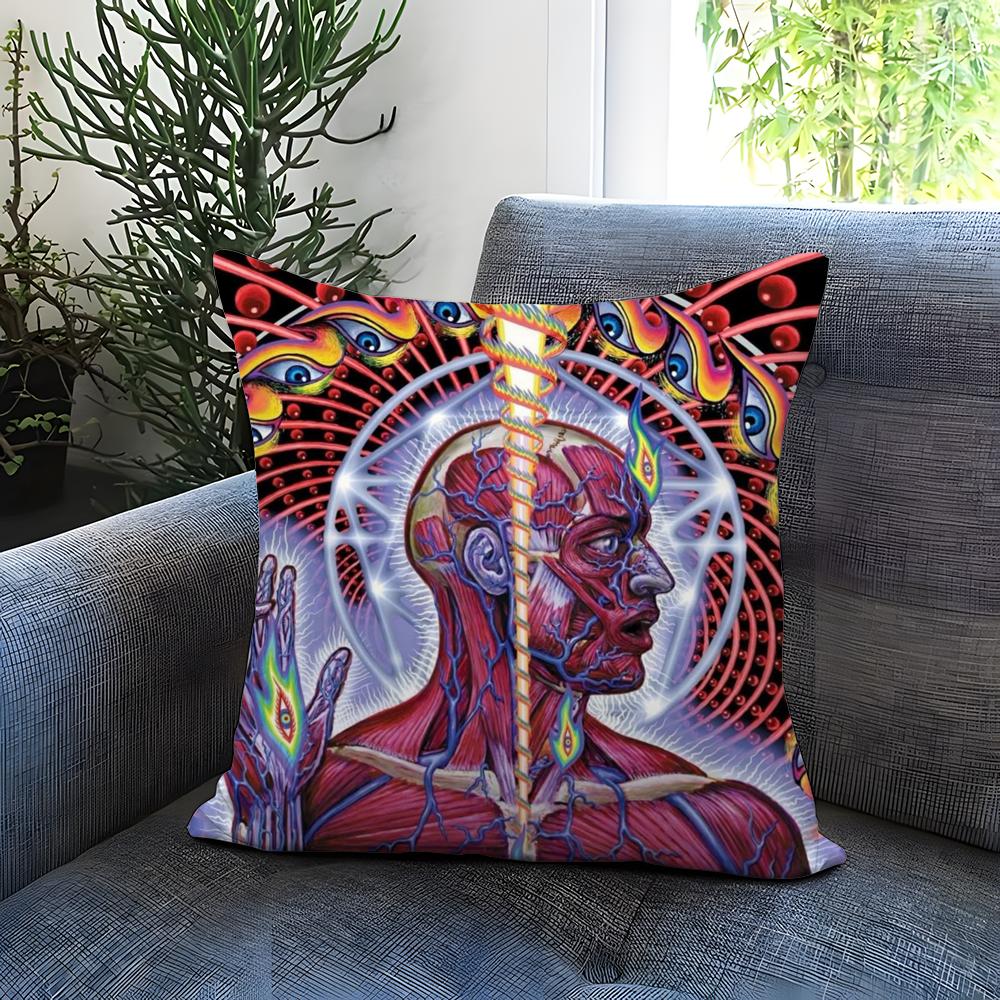 A-Alex GreyS Art Cushion Cover Comfortable Reversible Pillow Cover Ideal for Car Sofa Bedroom & Beyond