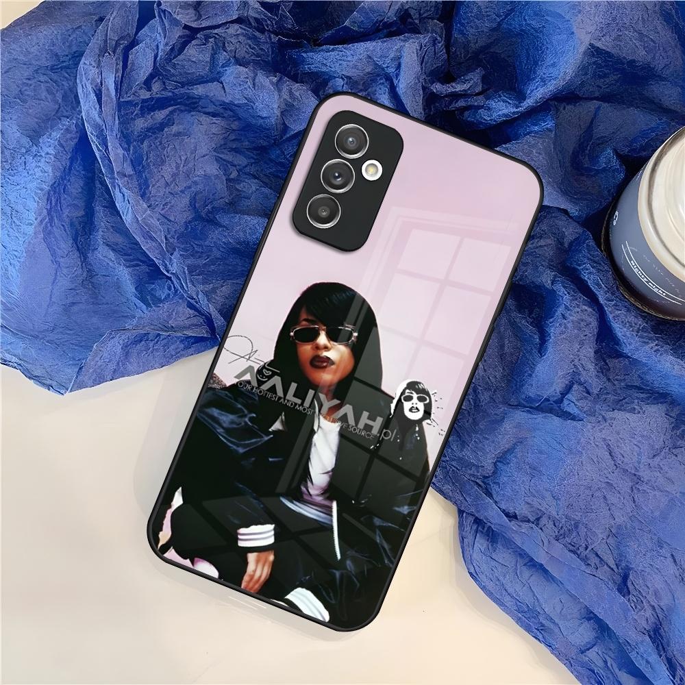 Чехол для телефона A-Aaliyah Hip Hop Music для Samsung Galaxy S26 S25 S24 S30 S21 S23 S20 S22 Fe Pro Edge Ultra Plus стеклянная крышка