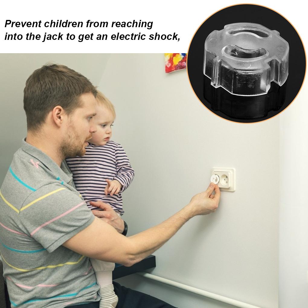 Защитная крышка для электрической розетки для детской безопасности для вилок ЕС, защита розетки питания, защита для ребенка, защита от поражения электрическим током, поворотная