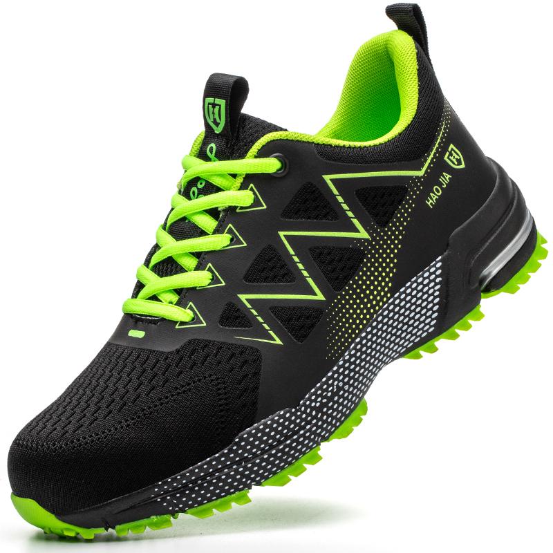 Защитная рабочая обувь Мужчины Женщины Защитная обувь Противоударные Легкие дышащие рабочие кроссовки Неразрушимая обувь со стальным носком Мужская защитная обувь