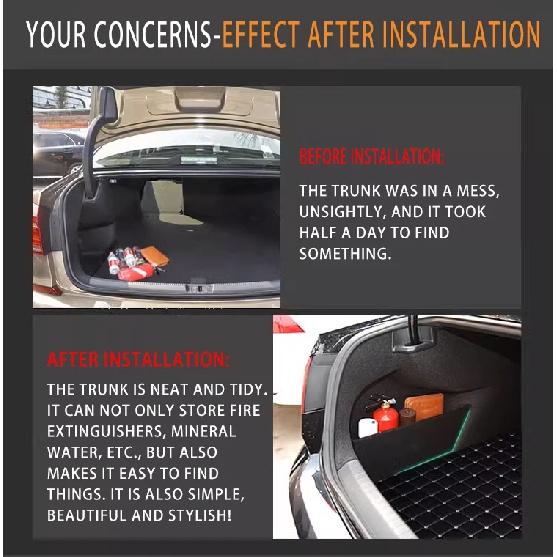 Auto Accessories For Mazda CX30 DM 2020~2025 2021 2022 Upgrade Organizer Trunk Side Partition Trunk Interior Storage Box Parts