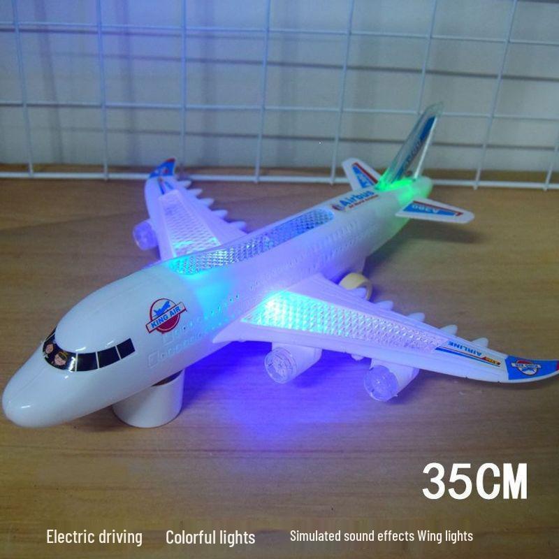 Электрическая модель детского Airbus: Светозвуковая игрушка-самолет против столкновений. Сборка.