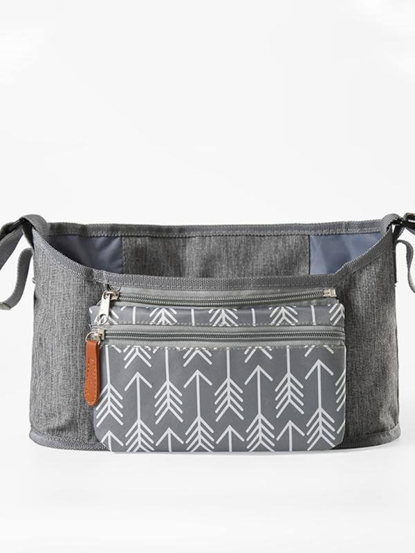 Сумка для детской коляски, универсальная износостойкая сумка для подгузников, многокарманная дорожная сумка для мам, держатель для стаканчиков, органайзер для детской коляски