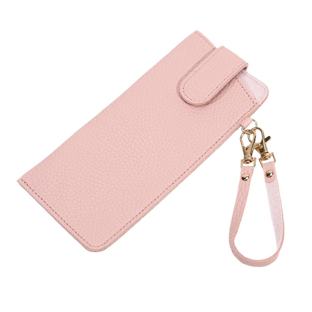 Hanging Glasses Case Soft Leather Sunglasses Storage Bag Portable Hangable Pocket Cases Slim Travel Pouch For Sunglasses Women