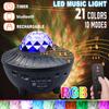 Romantic Gifts 6W 10 Modes LED Colorful Starry Sky Galaxy Projector Nightlight Child Blueteeth USB Music Player Star Night Light 110-220V