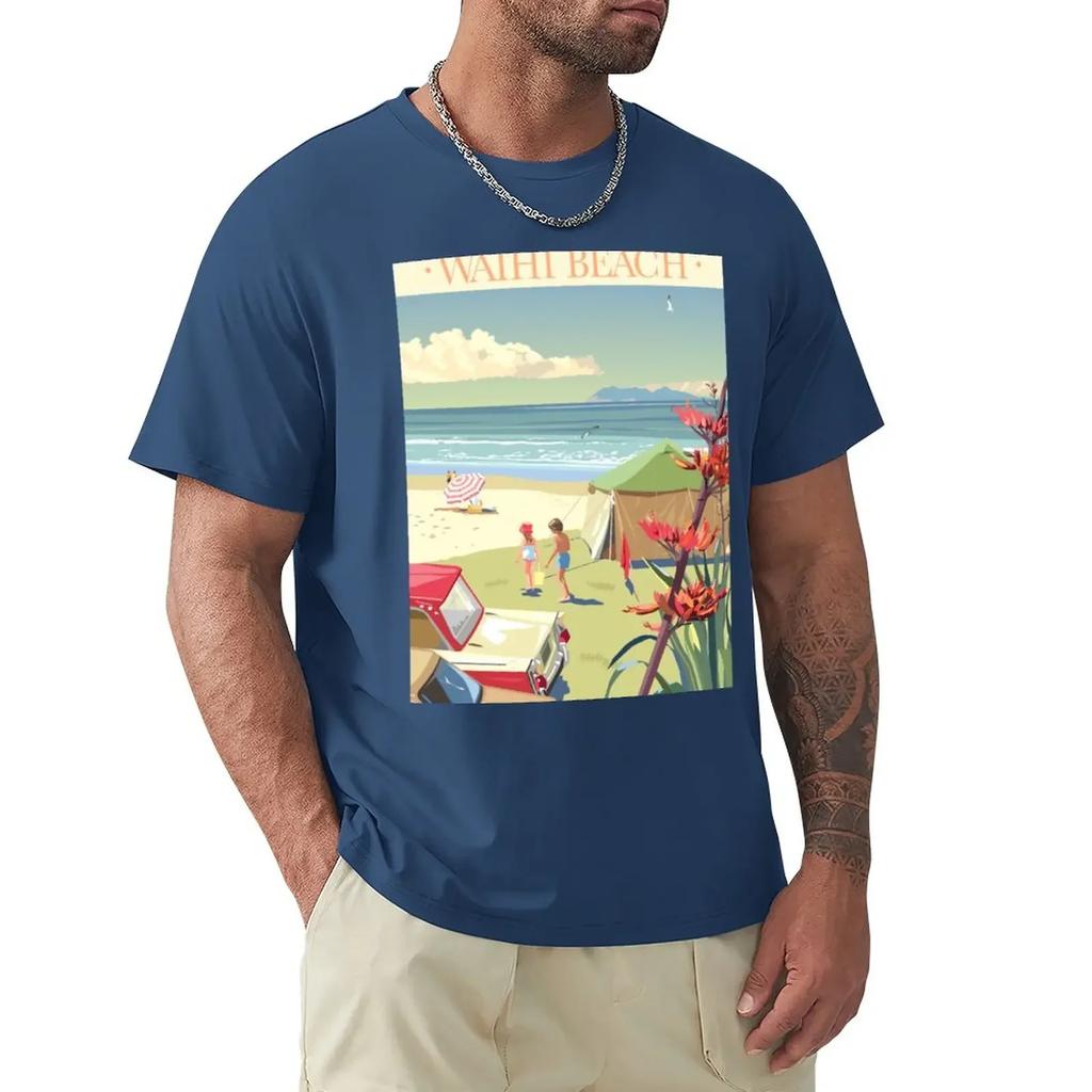 Waihi Beach New Zealand TShirt vintage t shirts oversized Unisexs clothes