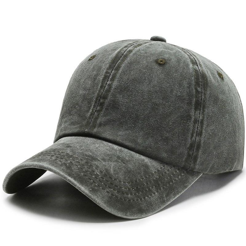 Hat Men's Korean Version Ins Retro Baseball Cap Women's Solid Color Hat Outdoor Sunshade Cap