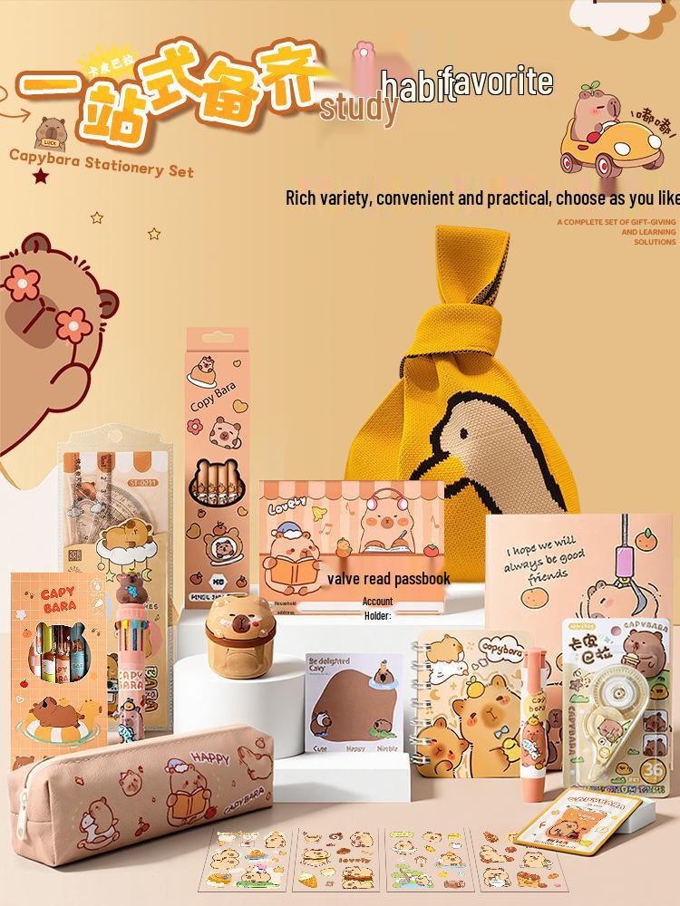 Подарочный набор канцелярских принадлежностей с пандой для школьников: Идеально подходит для обучения, призов в классе, корпоративных подарков или сувениров на день рождения.