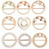 9Pcs Rhinestone Scarf Buckle Elegant Fashion Shiny Firm Stable Simplistic TShirt Clip