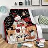 Christmas Deer Tree Customized Your Name Blanket Warm Comfortable Soft Blanket For Chair Office Sofa Bed Sofa Office Camping Suitable For Gifting