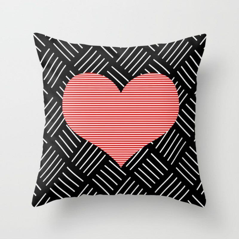 Marble Pattern Decorative Pillowcase Living Room Bedroom Square Cushion Pillowcase