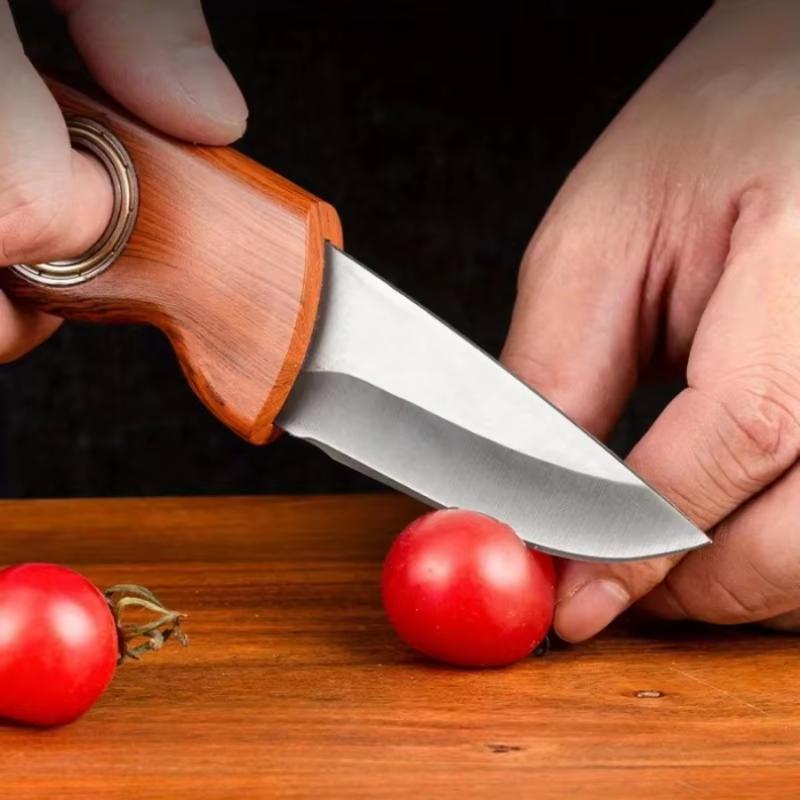 Multi Functional Pocket Knife Stainless Steel Mini Knife Bearing 360 Degree Rotating Protective Knife Portable Outdoor Knife