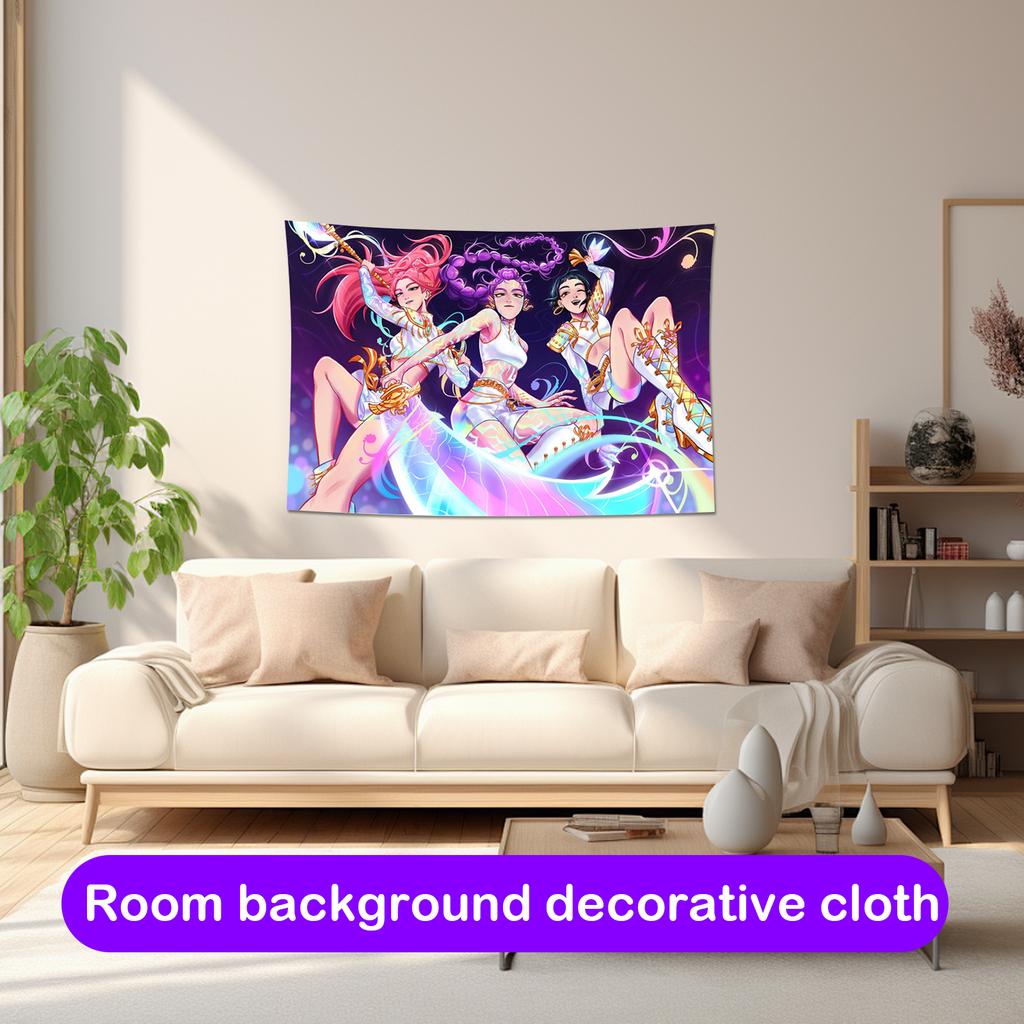 150x200cm Fashionable Printed Hanging Cloth Background Cloth Wide Room Background Decorative Cloth