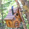 Деревянный скворечник для улицы, причудливый подвесной домик для колибри, гнездо для диких птиц на открытом воздухе, декор для патио, заднего двора, сада