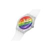 Swatch New Gent Series Quartz Movement 30 Meters Water Resistant Watch 41 Mm Floral Dial Bio-Based Material Case Silicone Strap Men watches SO29K701