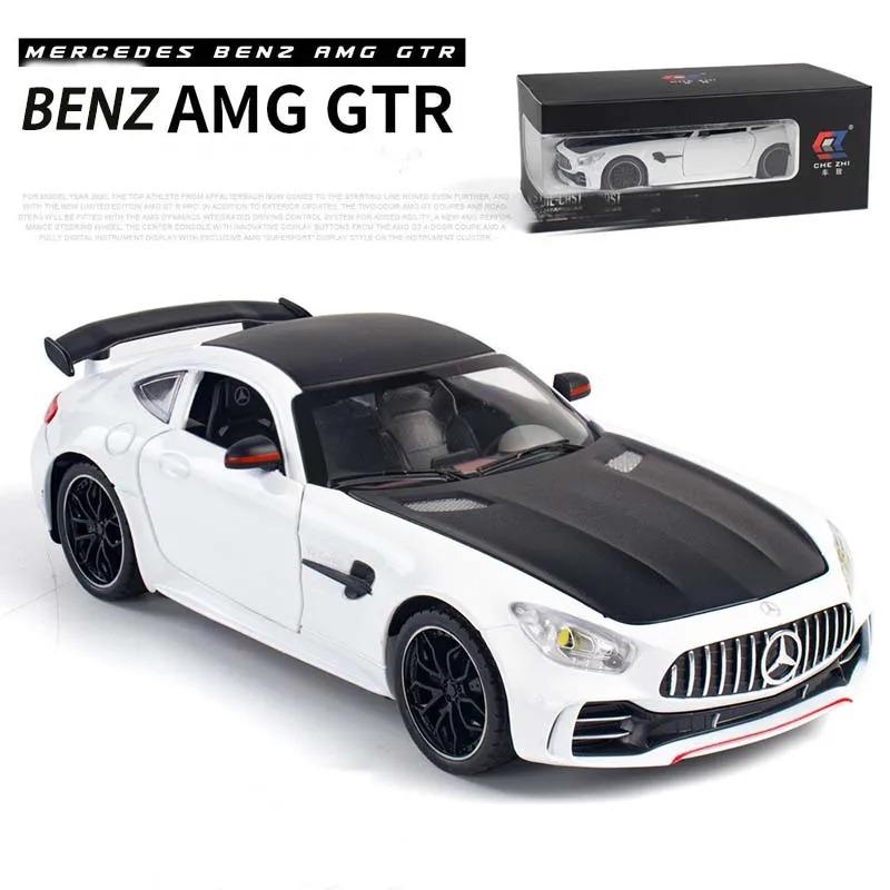 1/24 Benz GTR AMG-GTR Sport Alloy Car Diecasts & Toy Vehicles Toy Car Metal Collection Model Car Model High Simulation Kids Gift