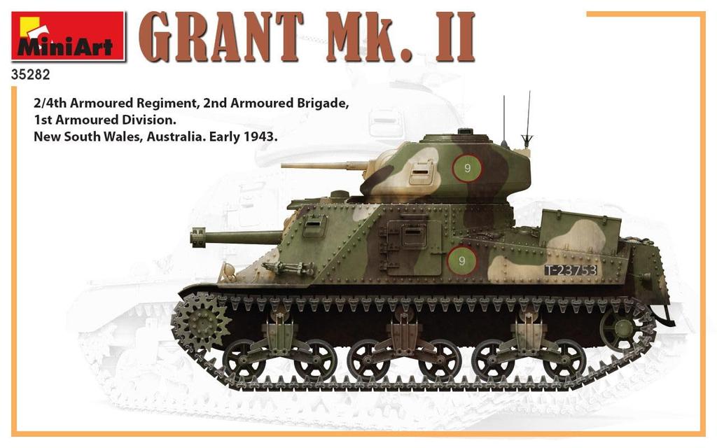 Miniart 1/35 British Grant Mk.2 Plastic Model MA35282