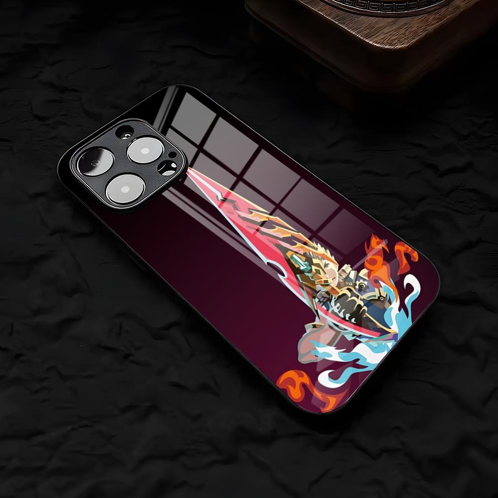 Чехол для телефона X-Xenoblade C-Chronicles Для IPhone 17 Air 16 E Pro Max 15 14 13 Mini 12 Pro 11 Max Plus Черное Стеклянное Покрытие