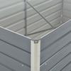 VidaXL Jardinière 160 x 80 x 45 cm Acier galvanisé Gris