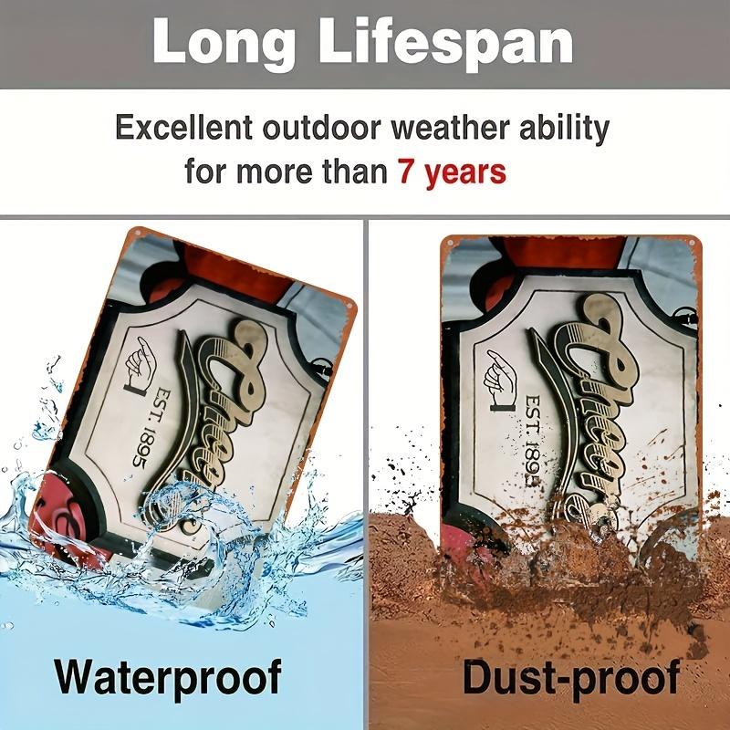 1 шт., Металлический алюминиевый знак, "Знак бара Cheers", (8x12 дюймов/20см*30см), Винтажное настенное художественное украшение