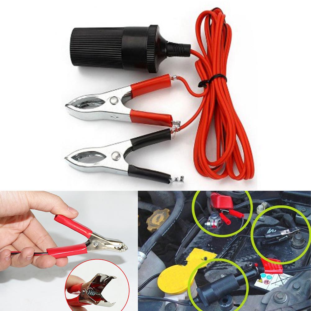 12V Клемма аккумулятора автомобиля с зажимом, прикуриватель, зажим, адаптер розетки питания, вилка, лодка, авто, USB-зарядное устройство, автомобильные аксессуары