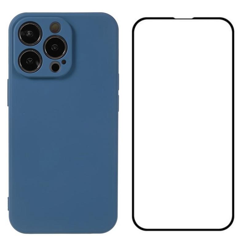 For iPhone 13 Pro Max Case TPU Phone Cover with Screen Film (Precise Cutout)